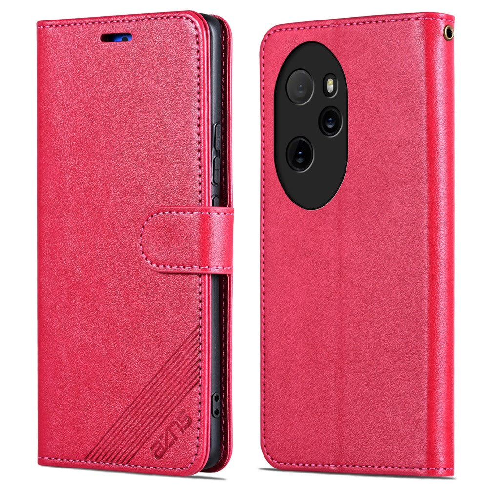 AZNS For Honor 100 Pro 5G Leather Case Sheepskin Texture Wallet Phone Cover