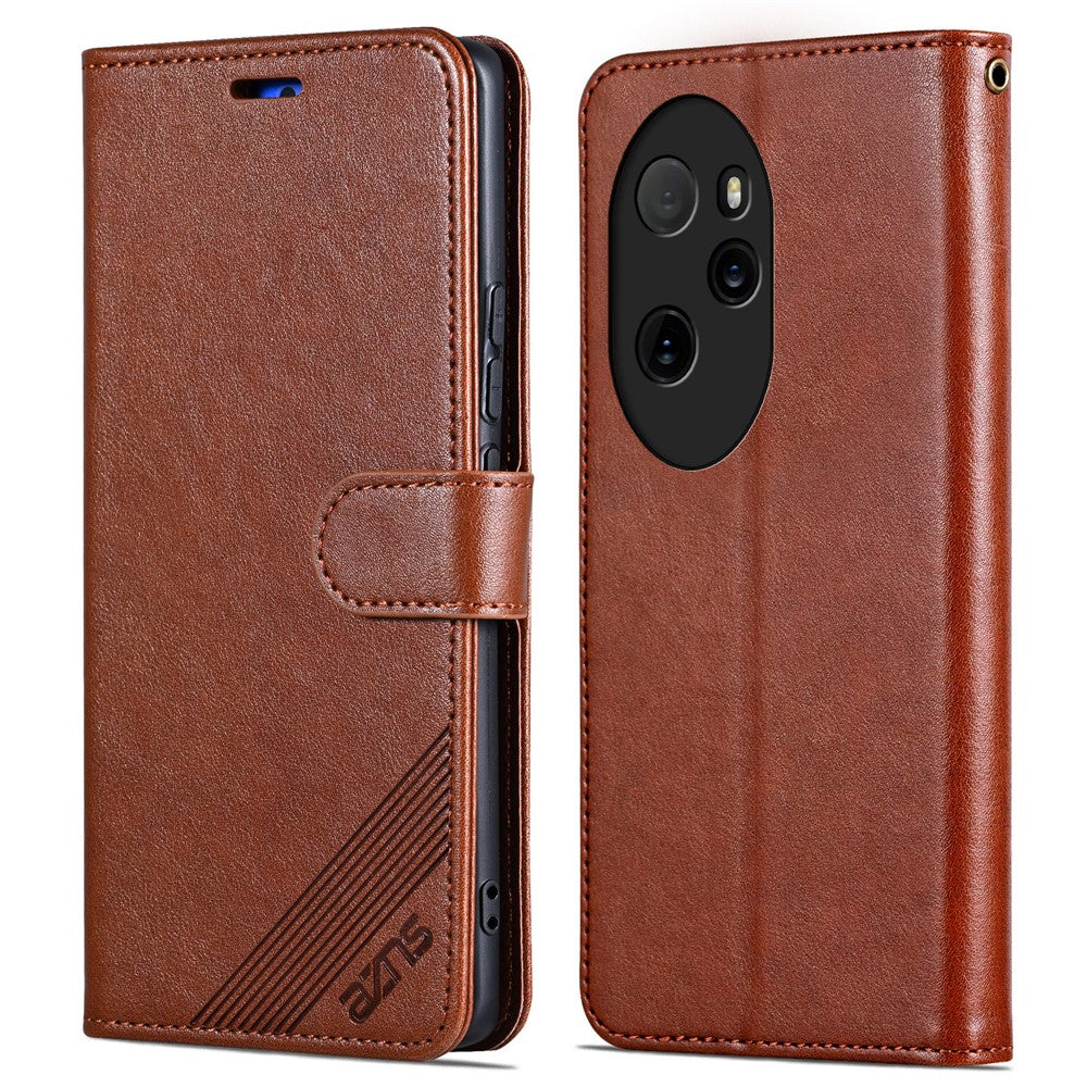 AZNS For Honor 100 Pro 5G Leather Case Sheepskin Texture Wallet Phone Cover