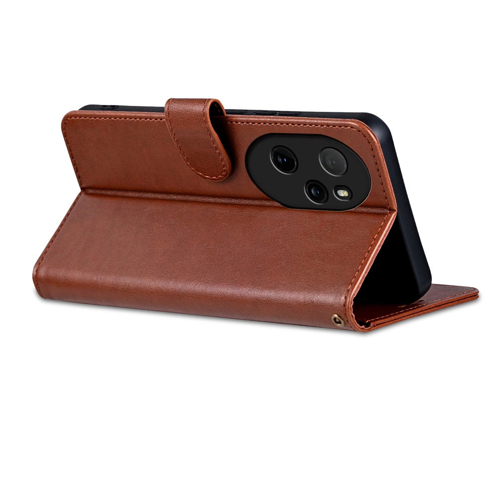 AZNS For Honor 100 Pro 5G Leather Case Sheepskin Texture Wallet Phone Cover