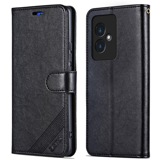 Honor 100 5G Handyhülle – AZNS Leder- mit Standfunktion und Schaffellstruktur