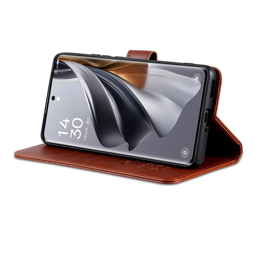 AZNS For Honor 100 5G Leather Phone Case Stand Wallet with Sheepskin Texture