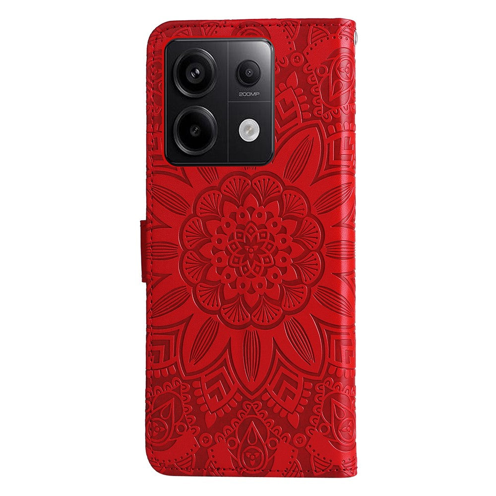 For Xiaomi Redmi Note 13 Pro 5G / Poco X6 5G Wallet Case with Strap Leather Phone Cover Stand