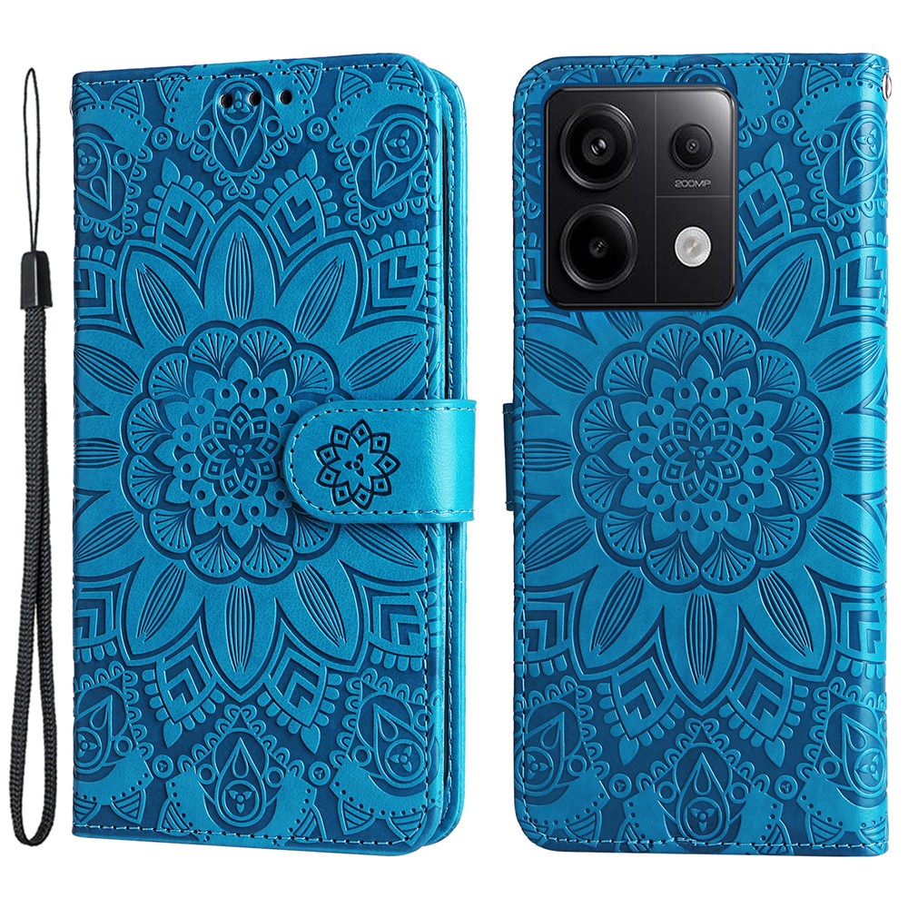 For Xiaomi Redmi Note 13 Pro 5G / Poco X6 5G Wallet Case with Strap Leather Phone Cover Stand