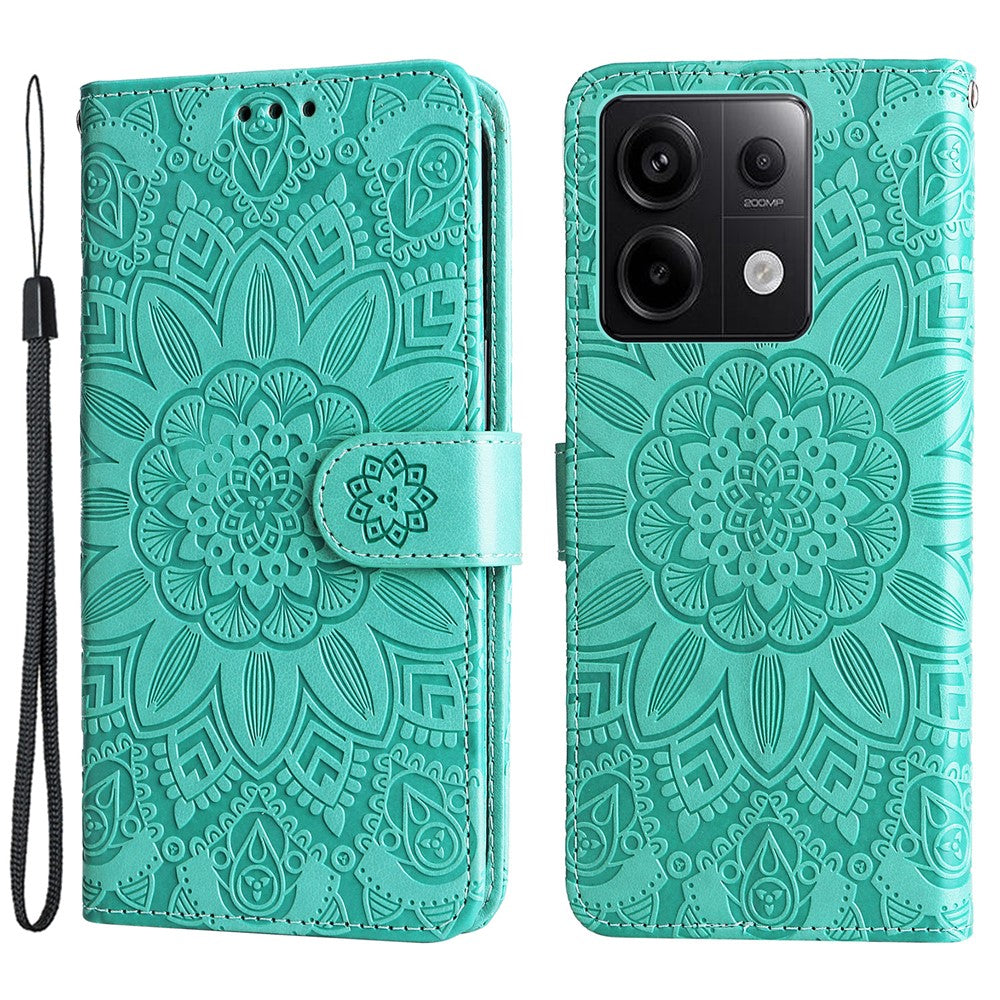 For Xiaomi Redmi Note 13 Pro 5G / Poco X6 5G Wallet Case with Strap Leather Phone Cover Stand