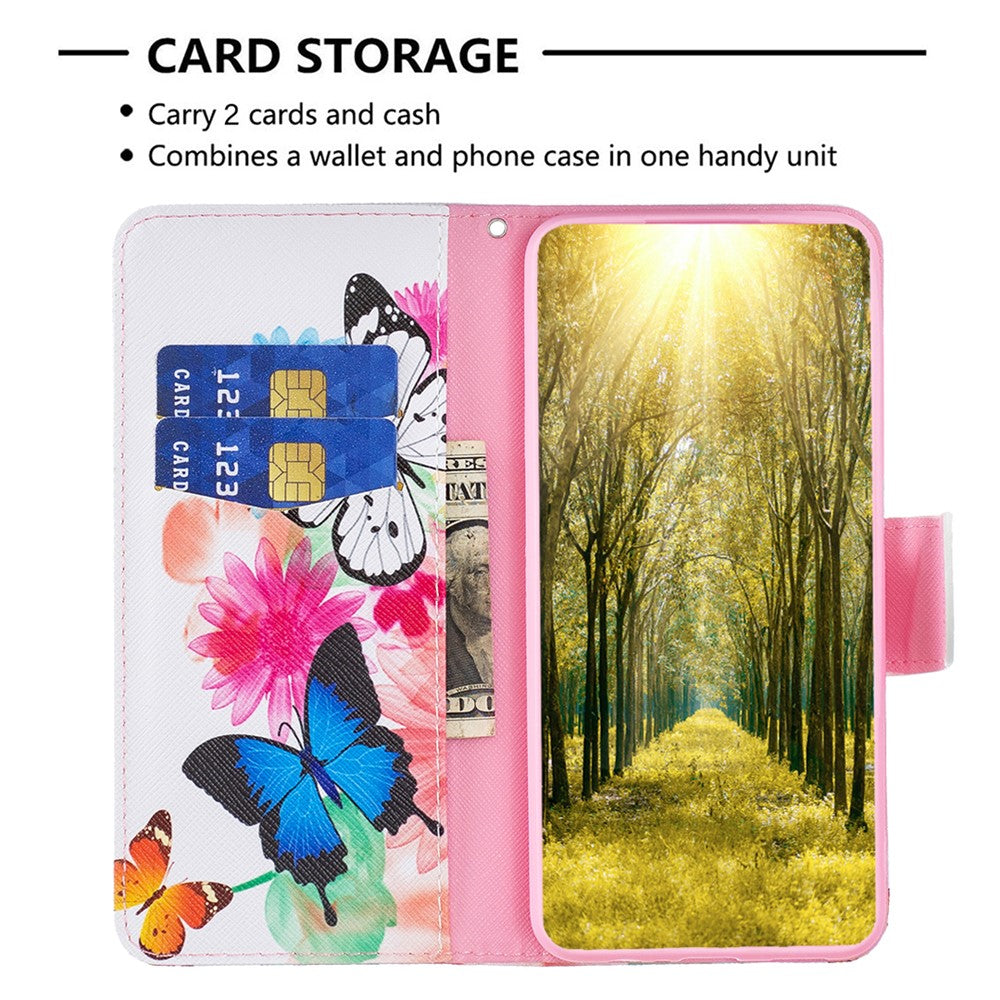 For Xiaomi Redmi K70E 5G / Poco X6 Pro 5G Leather Wallet Case Pattern Printing Phone Stand Cover