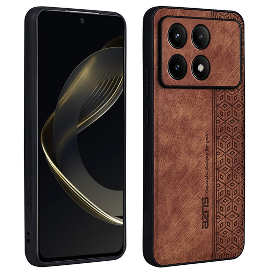 AZNS For Xiaomi Poco F6 Pro 5G / Redmi K70 5G / K70 Pro 5G Phone Case PU Leather+TPU Imprinted Cover