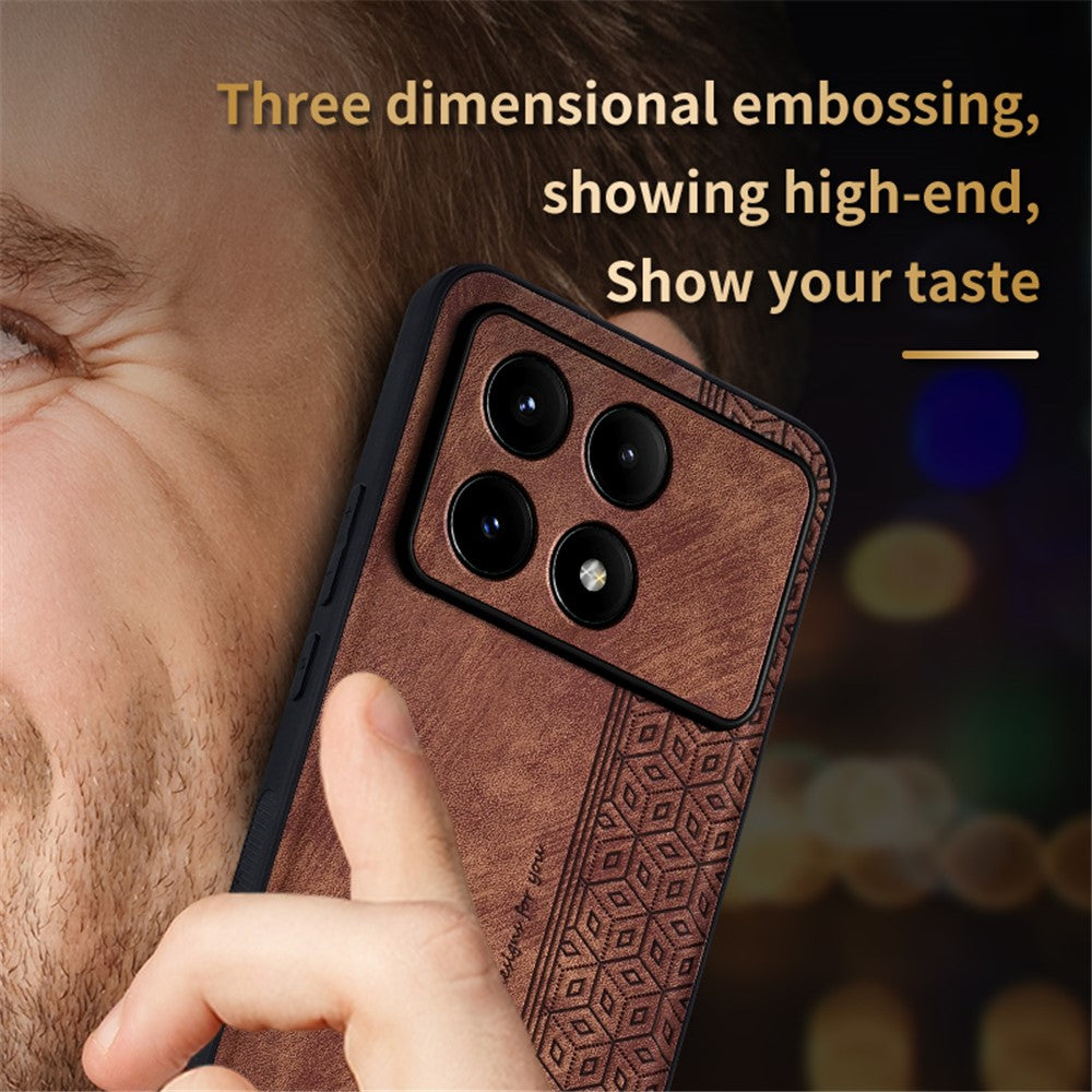 AZNS For Xiaomi Poco F6 Pro 5G / Redmi K70 5G / K70 Pro 5G Phone Case PU Leather+TPU Imprinted Cover