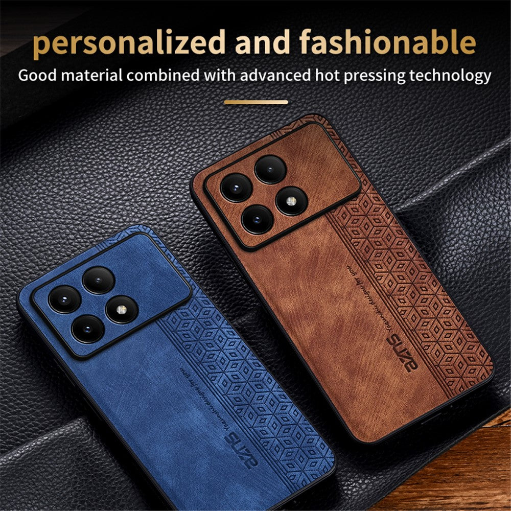 AZNS For Xiaomi Poco F6 Pro 5G / Redmi K70 5G / K70 Pro 5G Phone Case PU Leather+TPU Imprinted Cover
