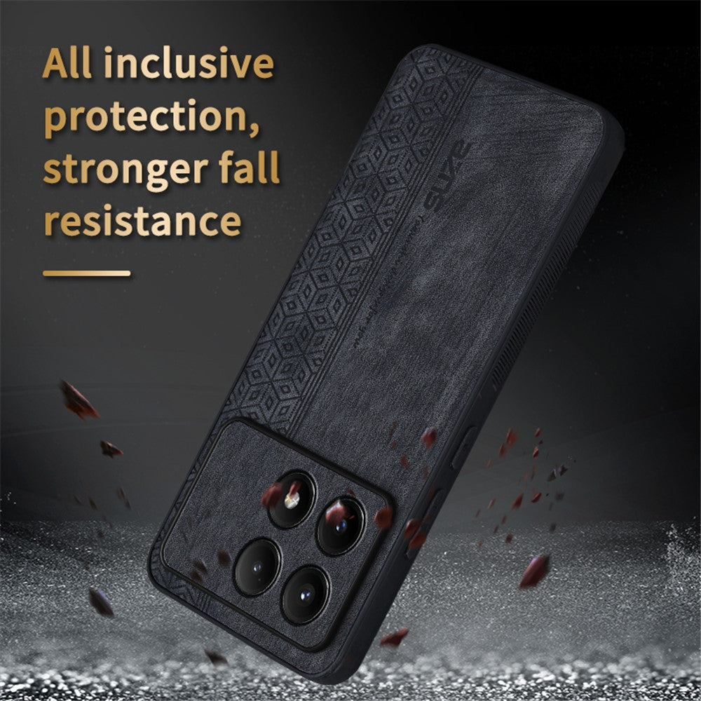 AZNS For Xiaomi Poco F6 Pro 5G / Redmi K70 5G / K70 Pro 5G Phone Case PU Leather+TPU Imprinted Cover