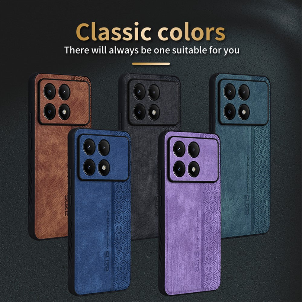 AZNS For Xiaomi Redmi K70E 5G / Poco X6 Pro 5G Phone Case Stylish Imprinted Texture Cover