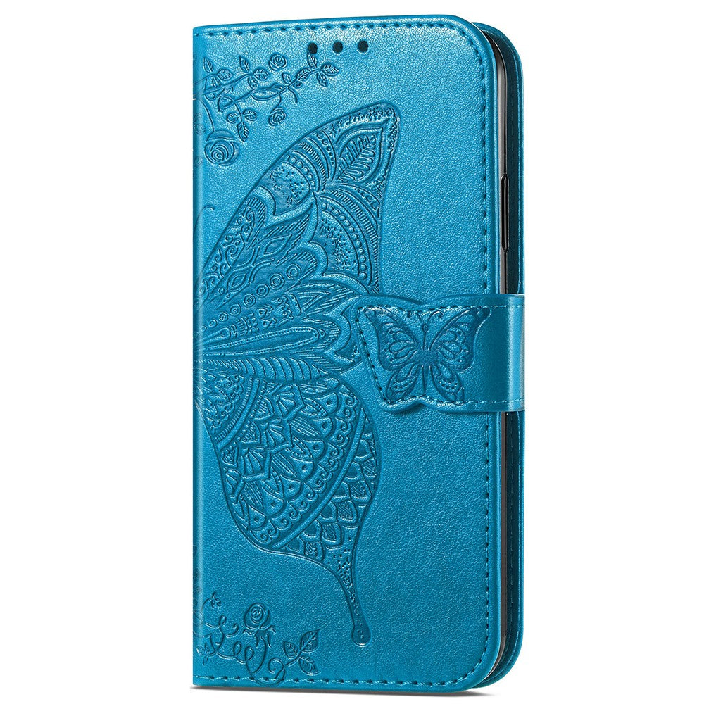 For Xiaomi Redmi Note 13 Pro 5G / Poco X6 5G Case Wallet with Card Holder Butterfly Pattern PU Leather Phone Cover