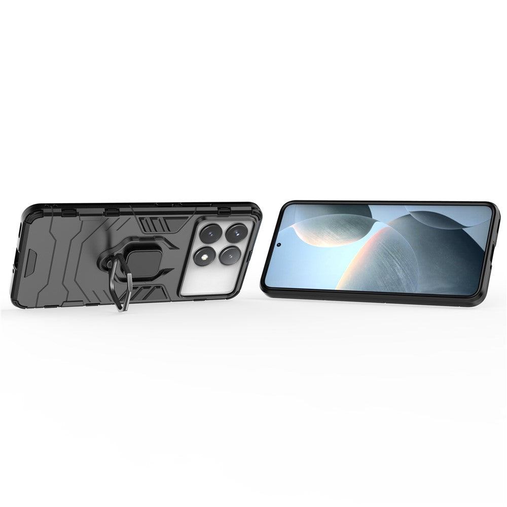 For Xiaomi Poco F6 Pro 5G / Redmi K70 5G / K70 Pro 5G Case with Ring Holder Kickstand Shockproof Phone Cover