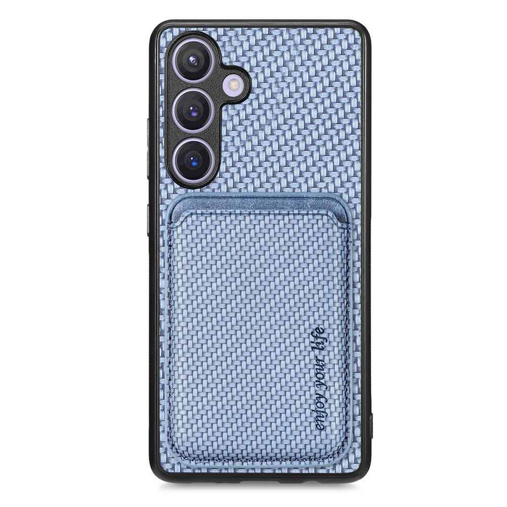 Galaxy S24 Plus Schutzhülle – Magnetische abnehmbare Kartenhalter-Rückseite