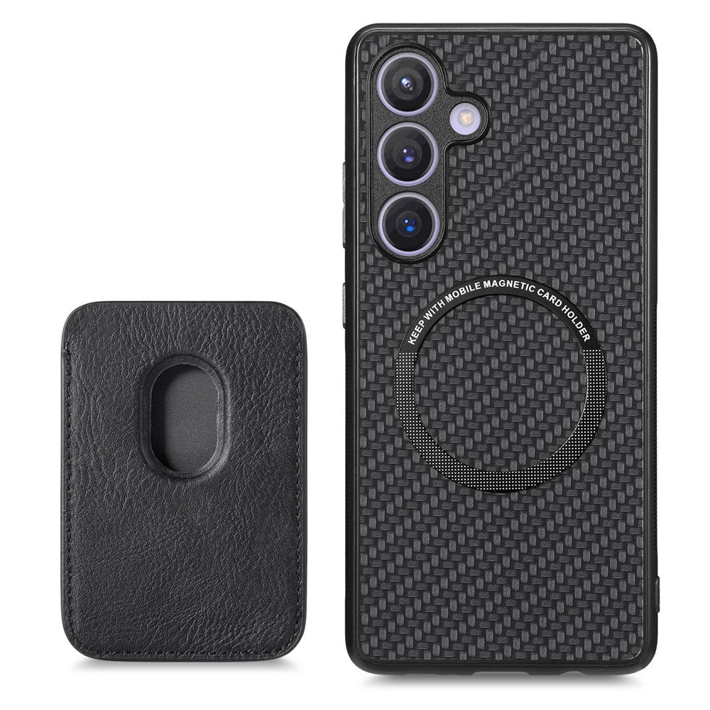 Galaxy S24 Schutzhülle – Magnetische abnehmbare Kartenhalter-Rückseite