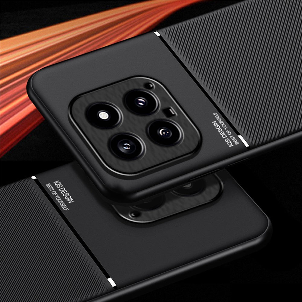 For Xiaomi 14 Case Fall Proof Mobile Phone Cover with Magnetic Holder Metal Sheet