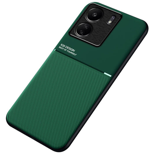For Xiaomi Redmi 13C / Poco C65 4G Case Imprinted Lines Cell Phone Cover Works with Magnetic Car Mount