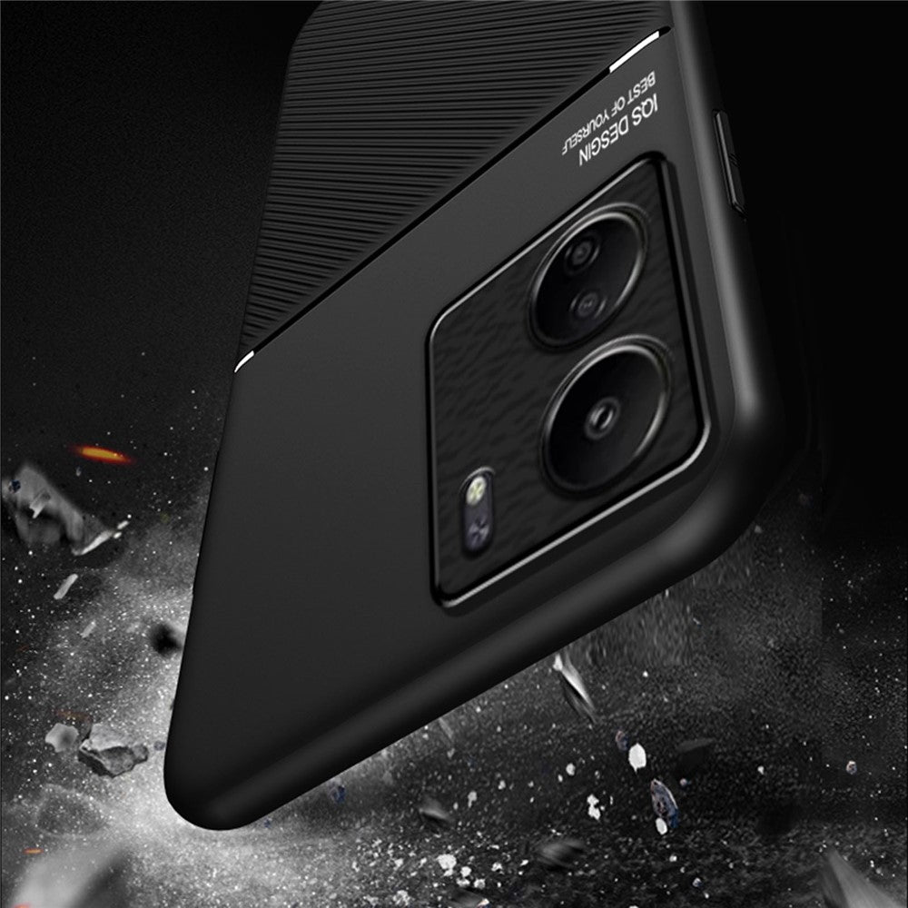 For Xiaomi Redmi 13C / Poco C65 4G Case Imprinted Lines Cell Phone Cover Works with Magnetic Car Mount