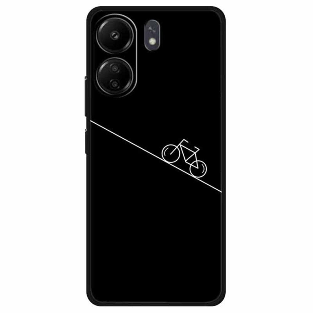 For Xiaomi Redmi 13C 4G / Poco C65 4G Phone Case TPU Back Cover Linear Pattern Printing