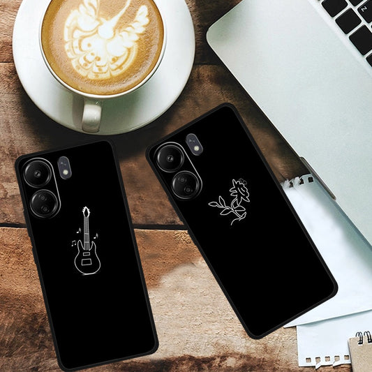 For Xiaomi Redmi 13C 4G / Poco C65 4G Phone Case TPU Back Cover Linear Pattern Printing