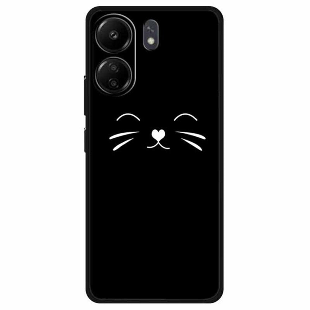 For Xiaomi Redmi 13C 4G / Poco C65 4G Phone Case TPU Back Cover Linear Pattern Printing