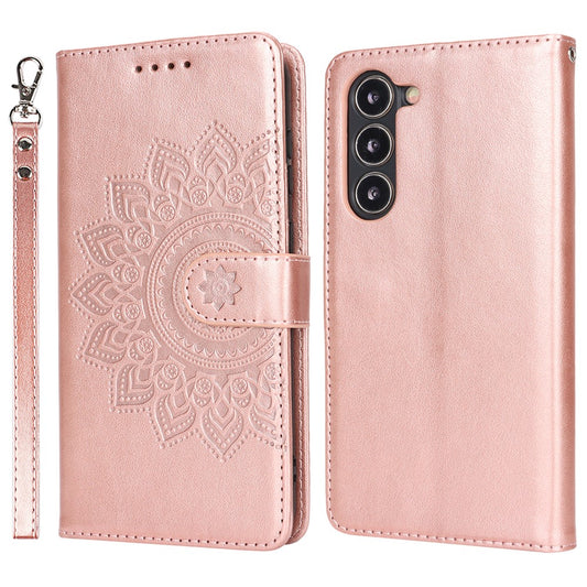 Galaxy S23 Wallet-Hülle – Mit Musterdruck, Kartenfächer & Riemen