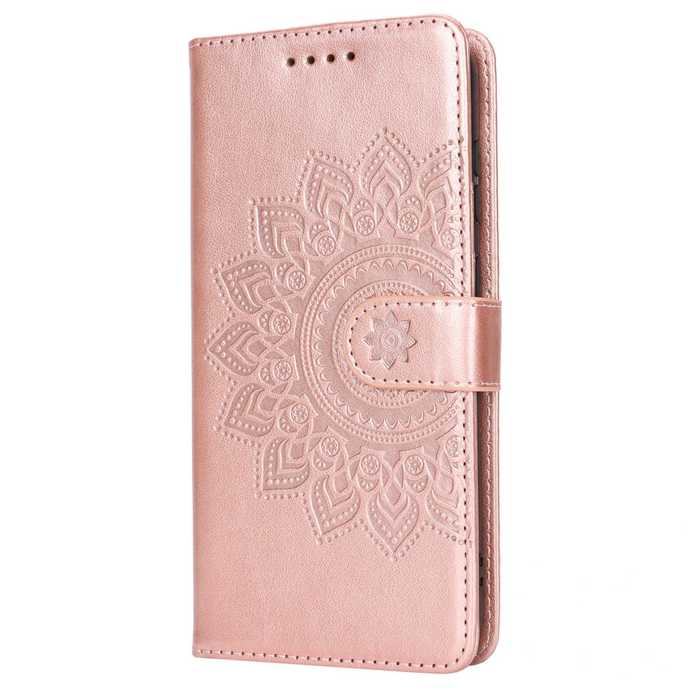 Galaxy S23 Wallet-Hülle – Mit Musterdruck, Kartenfächer & Riemen