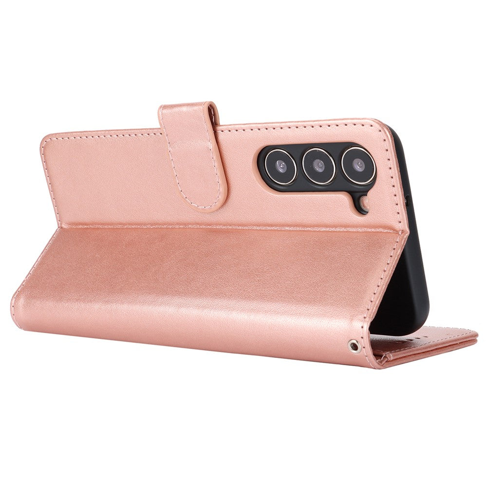 Galaxy S23 Wallet-Hülle – Mit Musterdruck, Kartenfächer & Riemen
