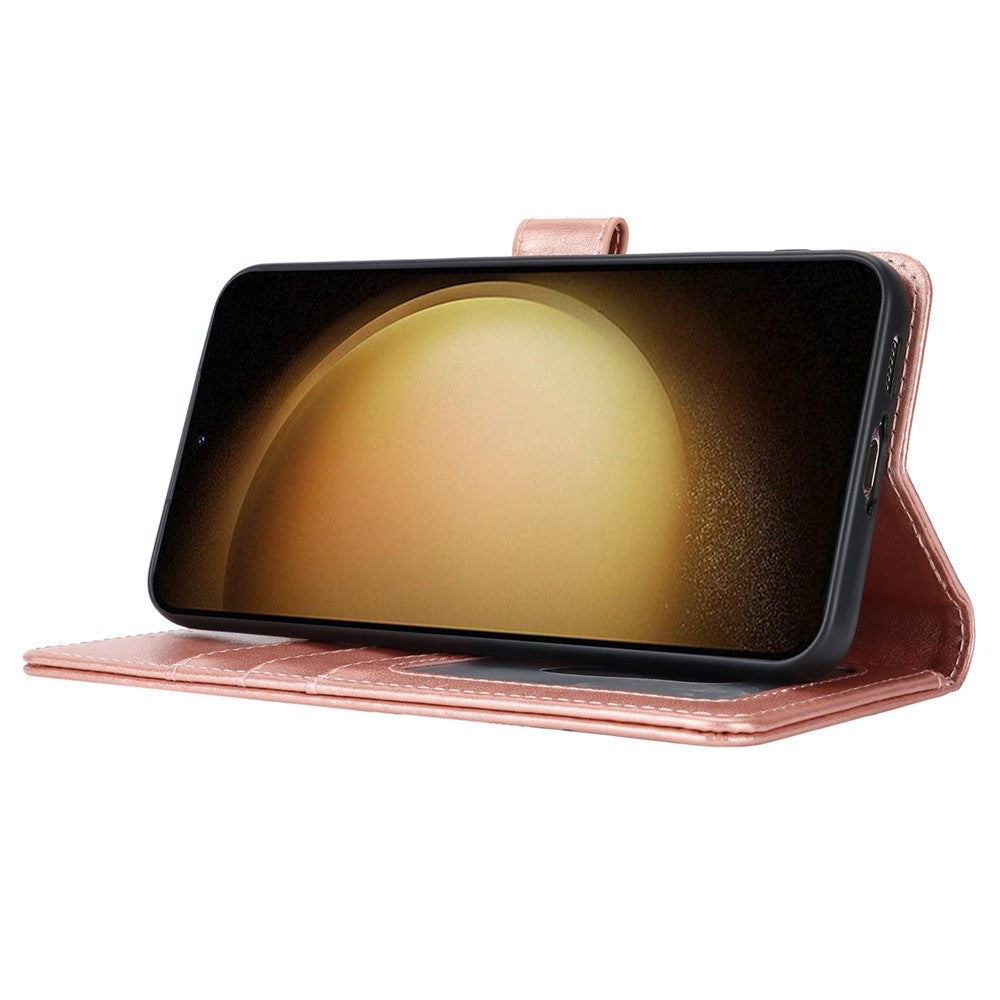 Galaxy S23 Wallet-Hülle – Mit Musterdruck, Kartenfächer & Riemen