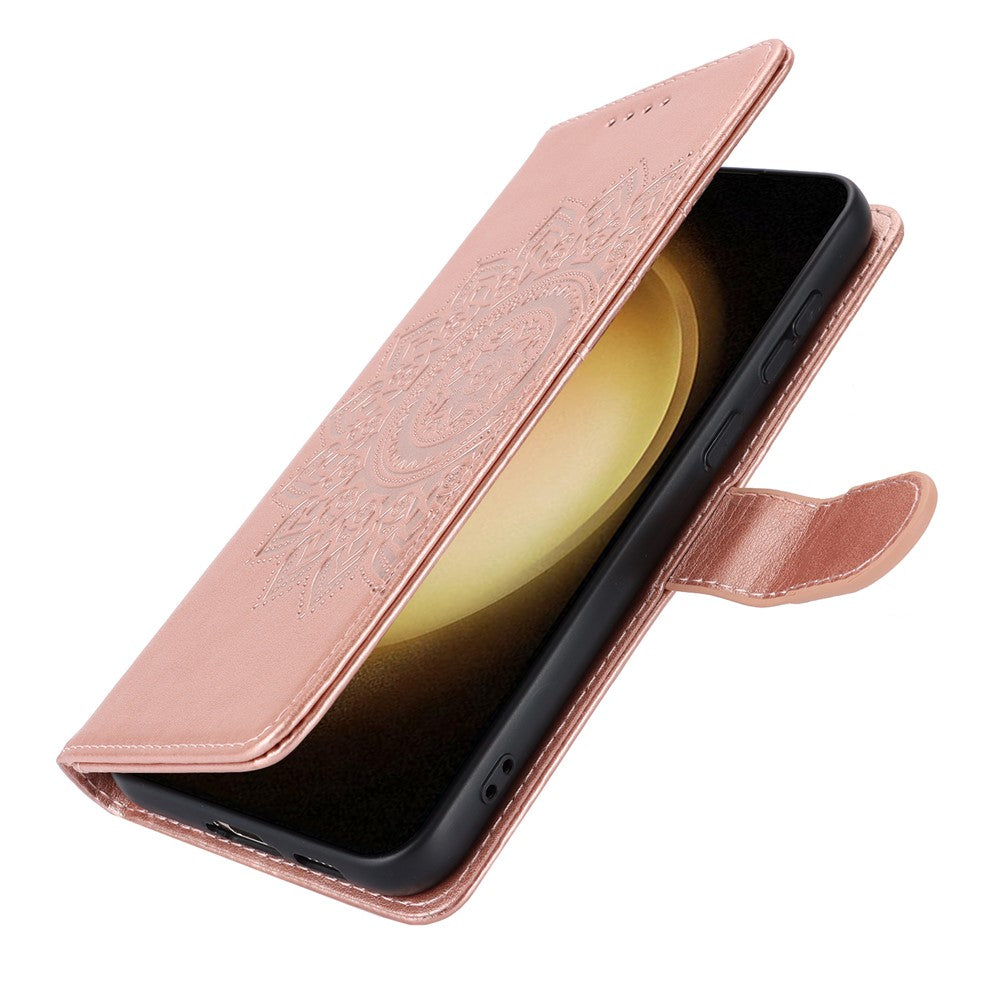 Galaxy S23 Wallet-Hülle – Mit Musterdruck, Kartenfächer & Riemen