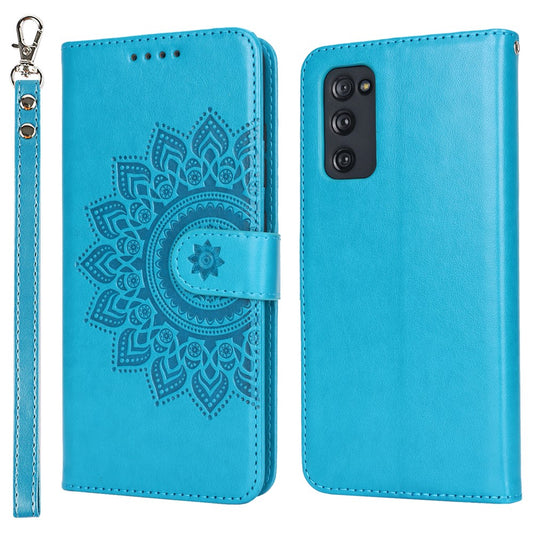 Galaxy S20 FE 4G/5G / S20 Lite / S20 FE 2022 Wallet-Hülle – Mit Musterdruck, Kartenfächer & Riemen