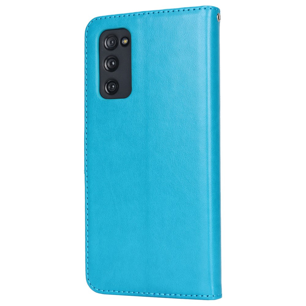 Galaxy S20 FE 4G/5G / S20 Lite / S20 FE 2022 Wallet-Hülle – Mit Musterdruck, Kartenfächer & Riemen