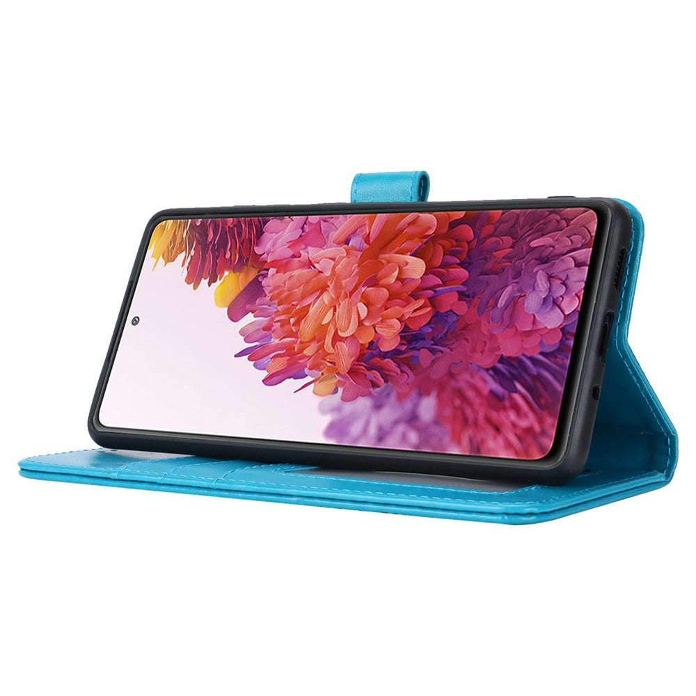 Galaxy S20 FE 4G/5G / S20 Lite / S20 FE 2022 Wallet-Hülle – Mit Musterdruck, Kartenfächer & Riemen