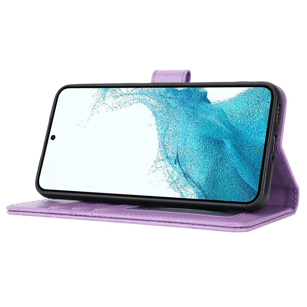 Galaxy S22 5G Wallet-Hülle – Mit Musterdruck, Kartenfächer & Riemen