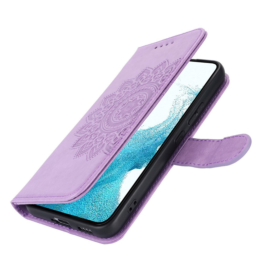 Galaxy S22 5G Wallet-Hülle – Mit Musterdruck, Kartenfächer & Riemen