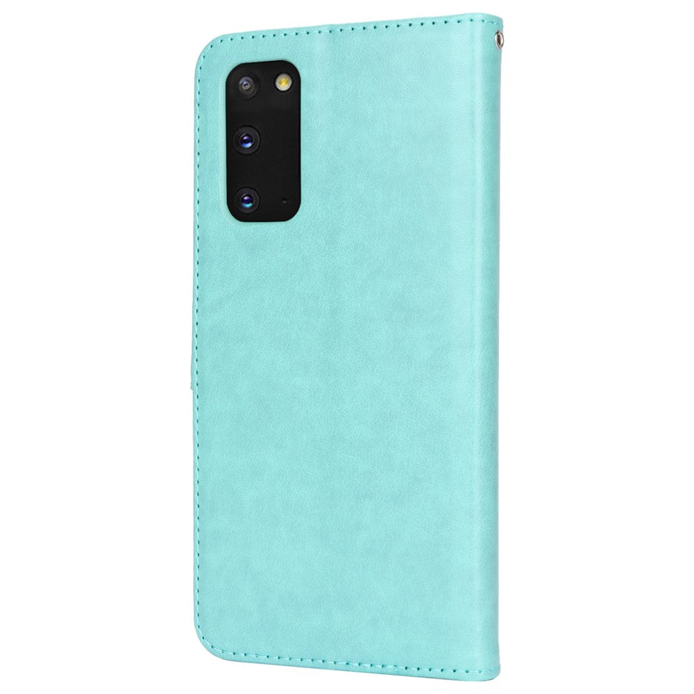 Galaxy S20 4G/5G Wallet-Hülle – Mit Musterdruck, Kartenfächer & Riemen