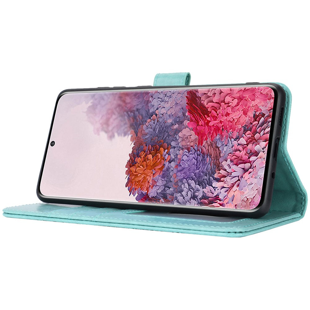 Galaxy S20 4G/5G Wallet-Hülle – Mit Musterdruck, Kartenfächer & Riemen