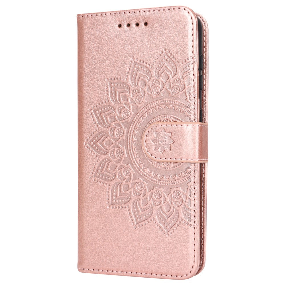 Galaxy S21 5G/4G Wallet-Hülle – Mit Musterdruck, Kartenfächer & Riemen