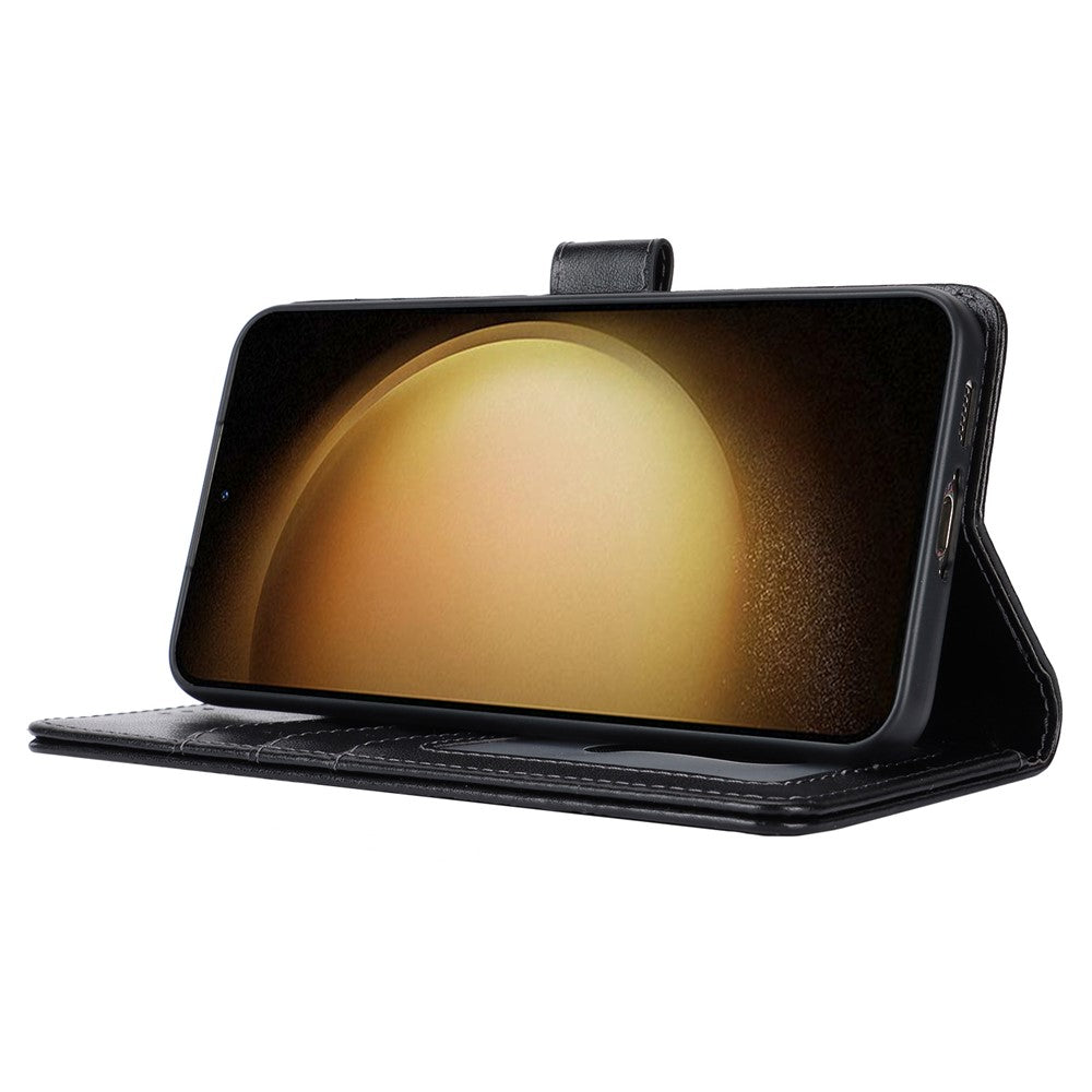 Galaxy S23 Plus Wallet-Hülle – Mit Musterdruck, Kartenfächer & Riemen