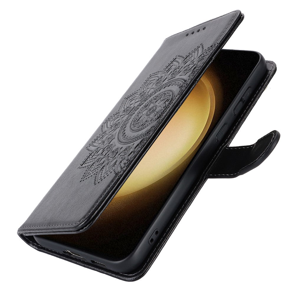 Galaxy S23 Plus Wallet-Hülle – Mit Musterdruck, Kartenfächer & Riemen