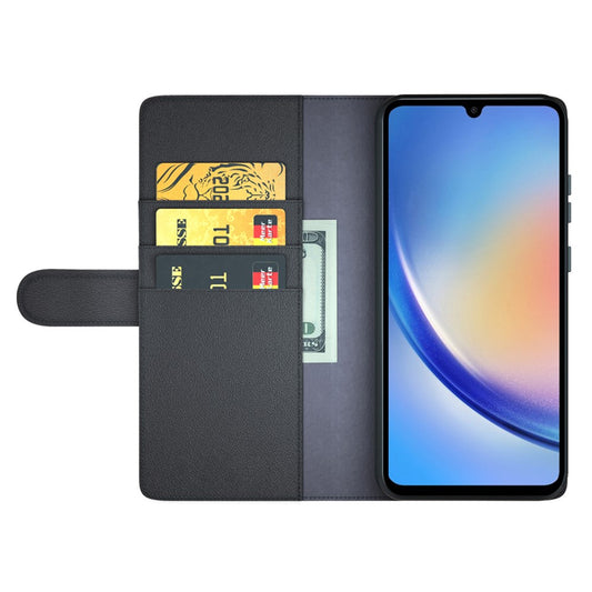 Galaxy A35 5G Echtleder Hülle mit Kartenfach