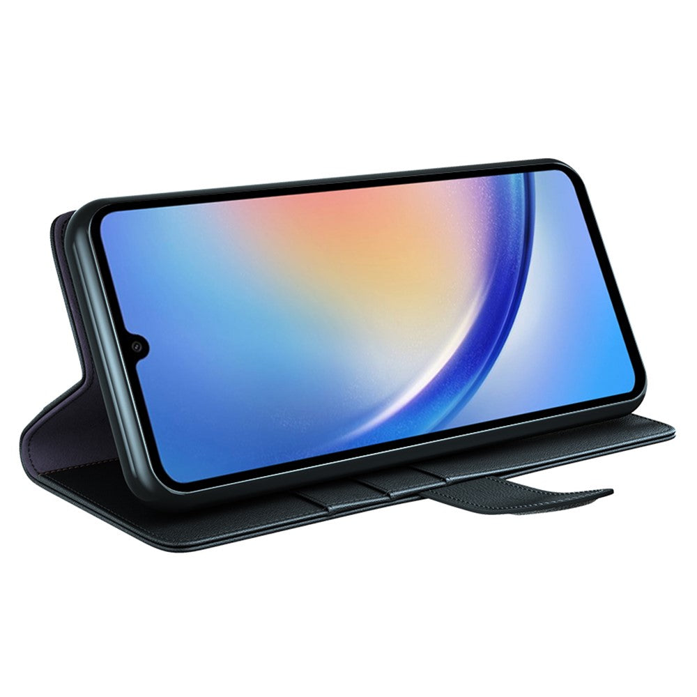 Galaxy A35 5G Echtleder Hülle mit Kartenfach