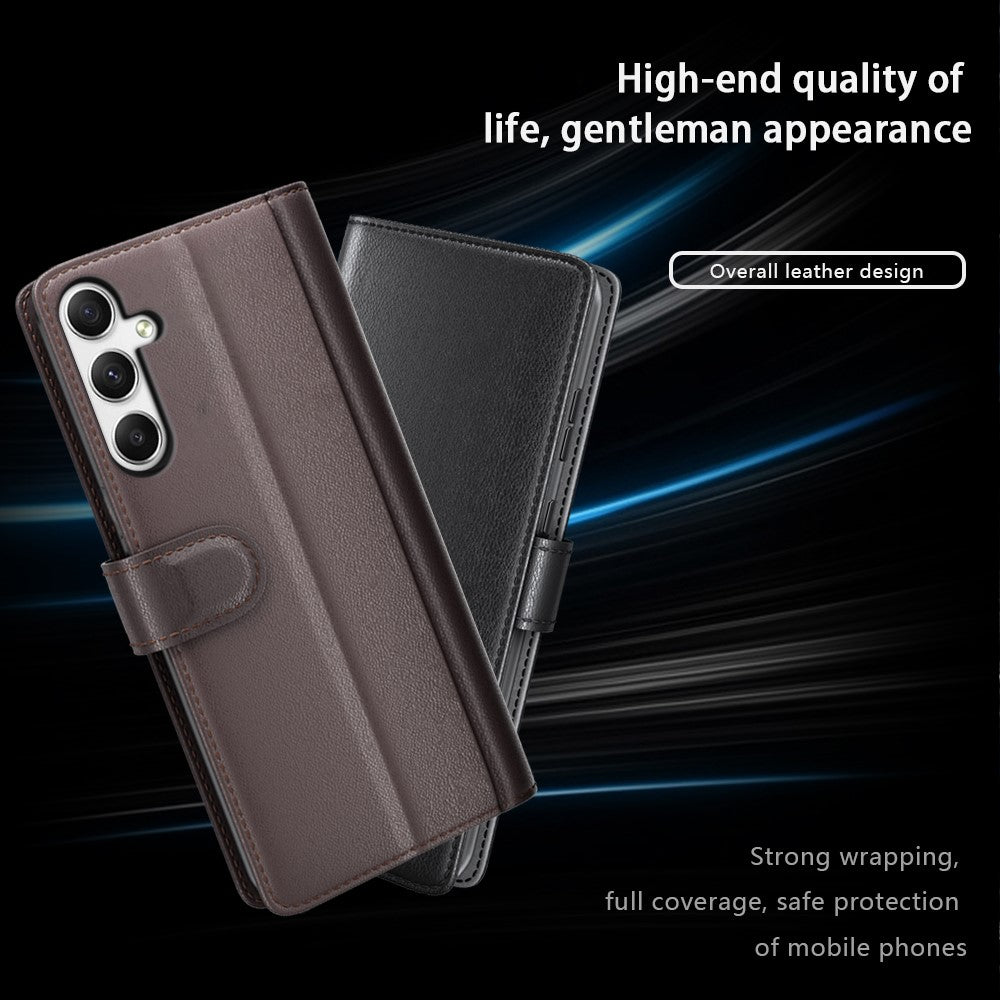 Galaxy A35 5G Echtleder Hülle mit Kartenfach