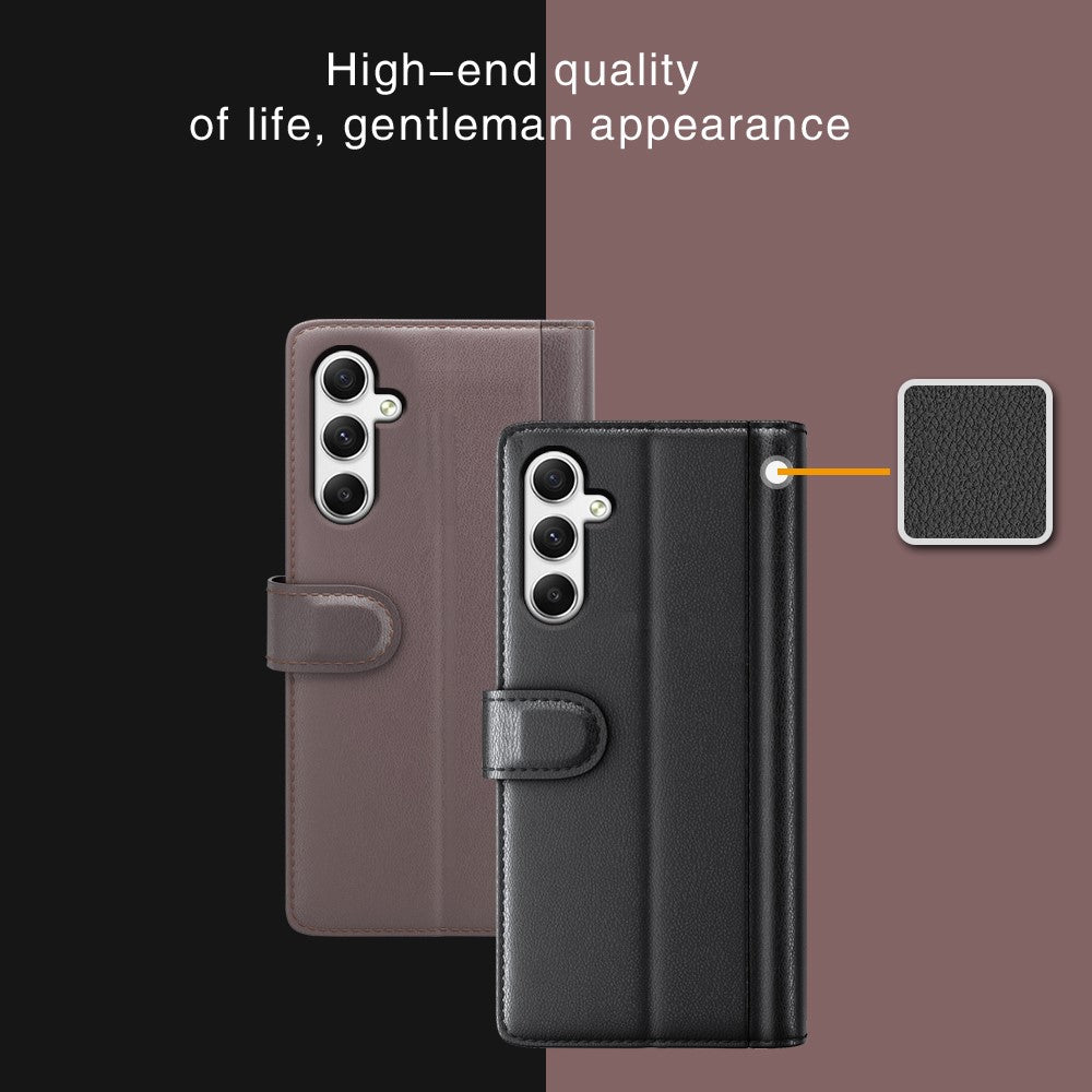 Galaxy A35 5G Echtleder Hülle mit Kartenfach