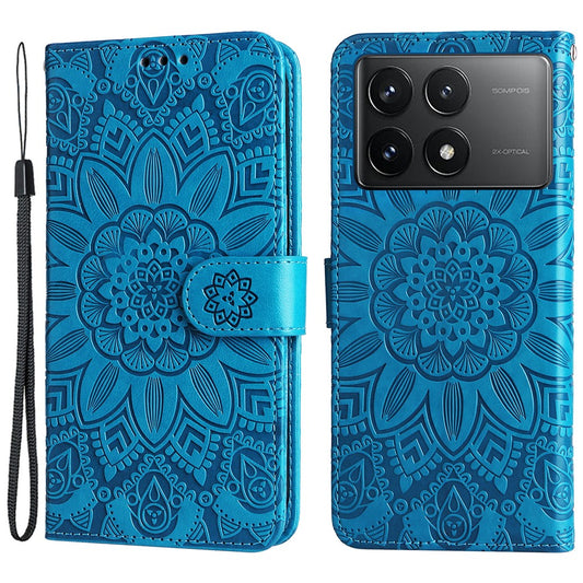 For Xiaomi Redmi K70E 5G / Poco X6 Pro 5G Case Wallet Imprinted PU Leather Phone Stand Cover