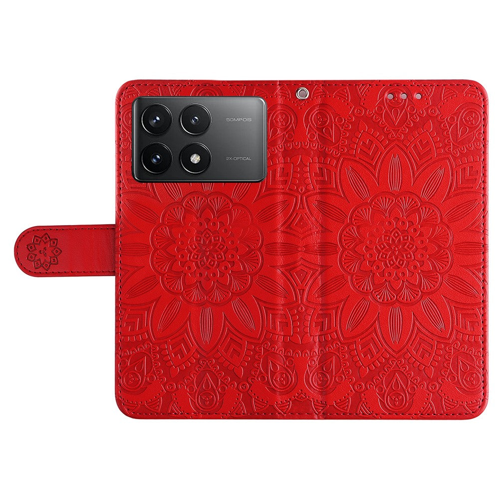 For Xiaomi Poco F6 Pro 5G / Redmi K70 5G / K70 Pro 5G Case Stand Imprinted PU Leather Phone Cover Wallet