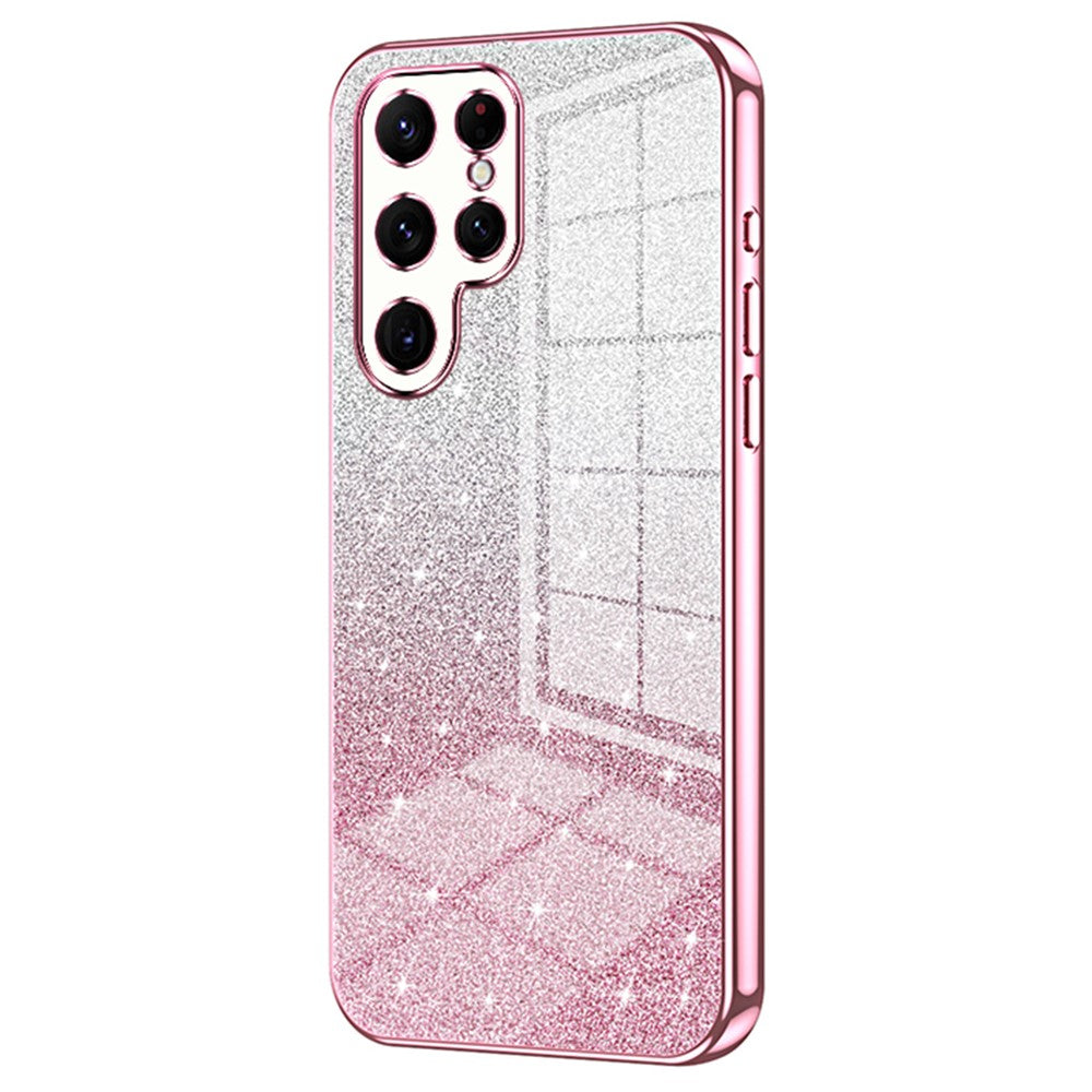 Galaxy S22 Ultra 5G Glitzer-Hülle – Weiche Textur