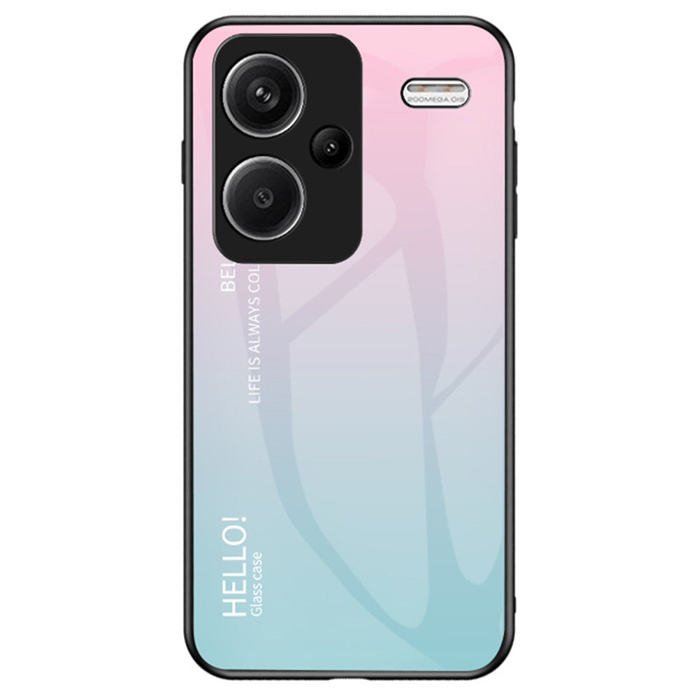 For Xiaomi Redmi Note 13 Pro+ 5G Gradient Tempered Glass Case Drop Protection