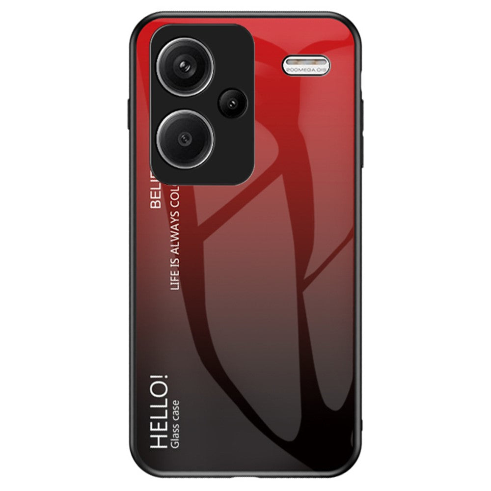 For Xiaomi Redmi Note 13 Pro+ 5G Gradient Tempered Glass Case Drop Protection