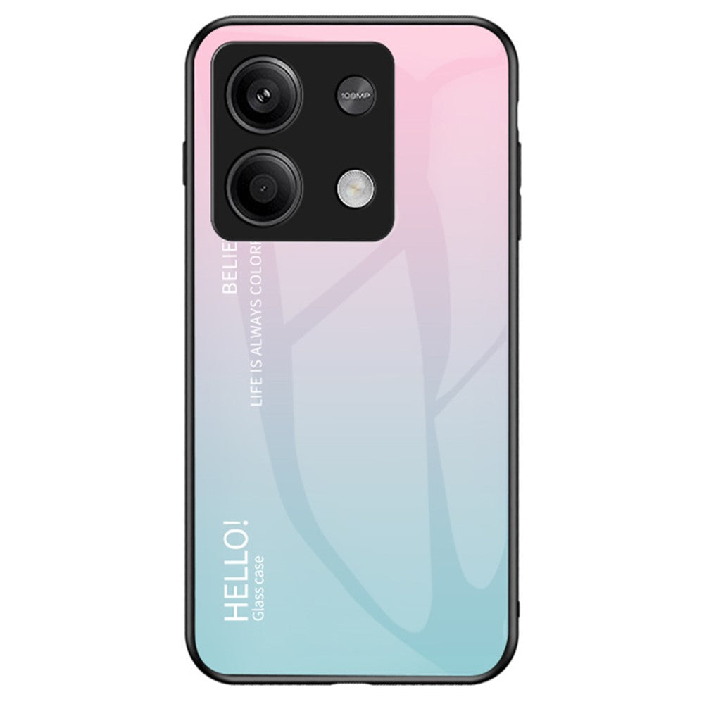 For Xiaomi Redmi Note 13 5G Gradient Phone Case Tempered Glass Cover
