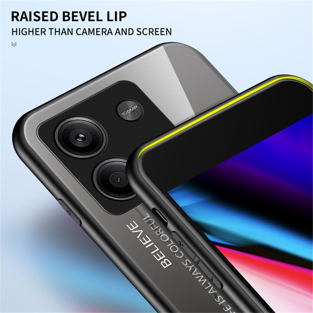 For Xiaomi Redmi Note 13 5G Gradient Phone Case Tempered Glass Cover